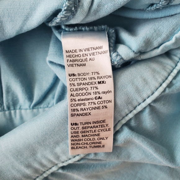 White House Black Market Women's Tinted Bermuda Blue Jacket Size 12 - Picture 13 of 16